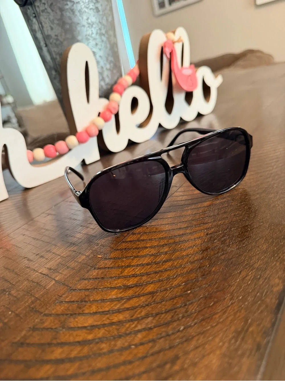 Black Aviator Sunglasses for women  - Classic UV Protection